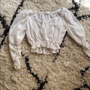 Goodnight Macaroon Cropped Blouse